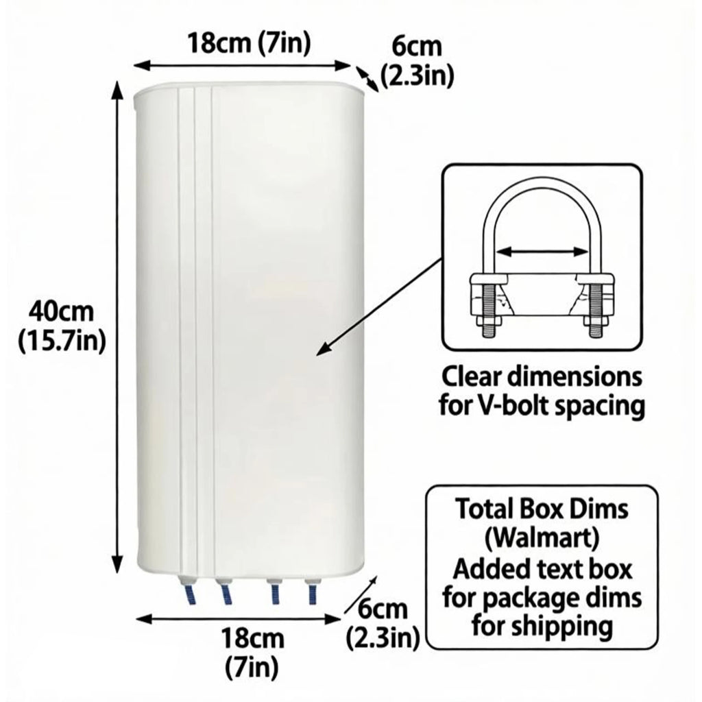 4x4 MIMO 5G/4G LTE & UWB Antenna 698-4000MHz,Compatible AT&T/Verizon/T-Mobile,Support N2/N5/N77/N66/N260