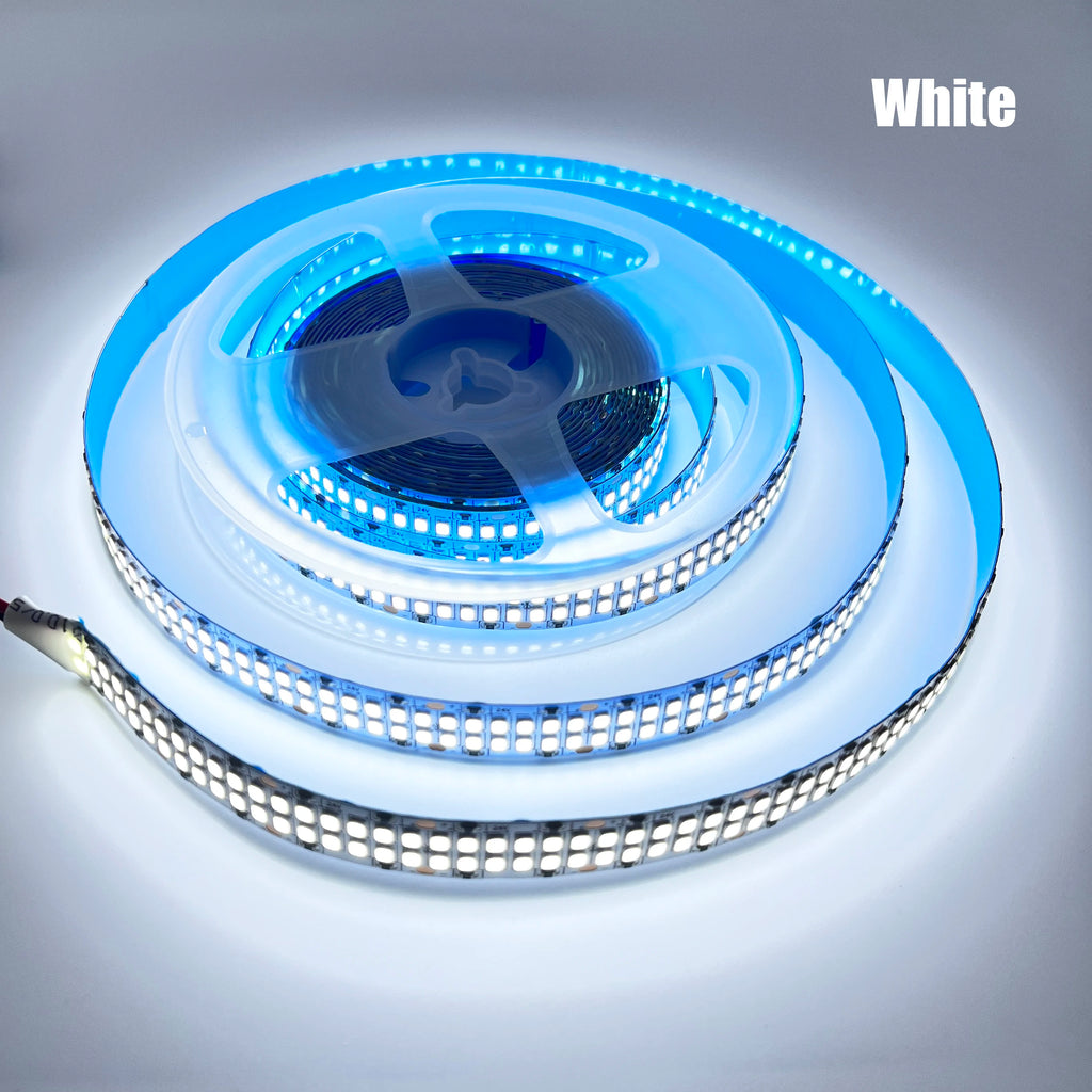5m Double Row Led Strip light 2835 360Led 480Led 240Led 12V/24V High Bright Flexible Led Lamp IP67 Waterproof 3000K/4000K/6000K