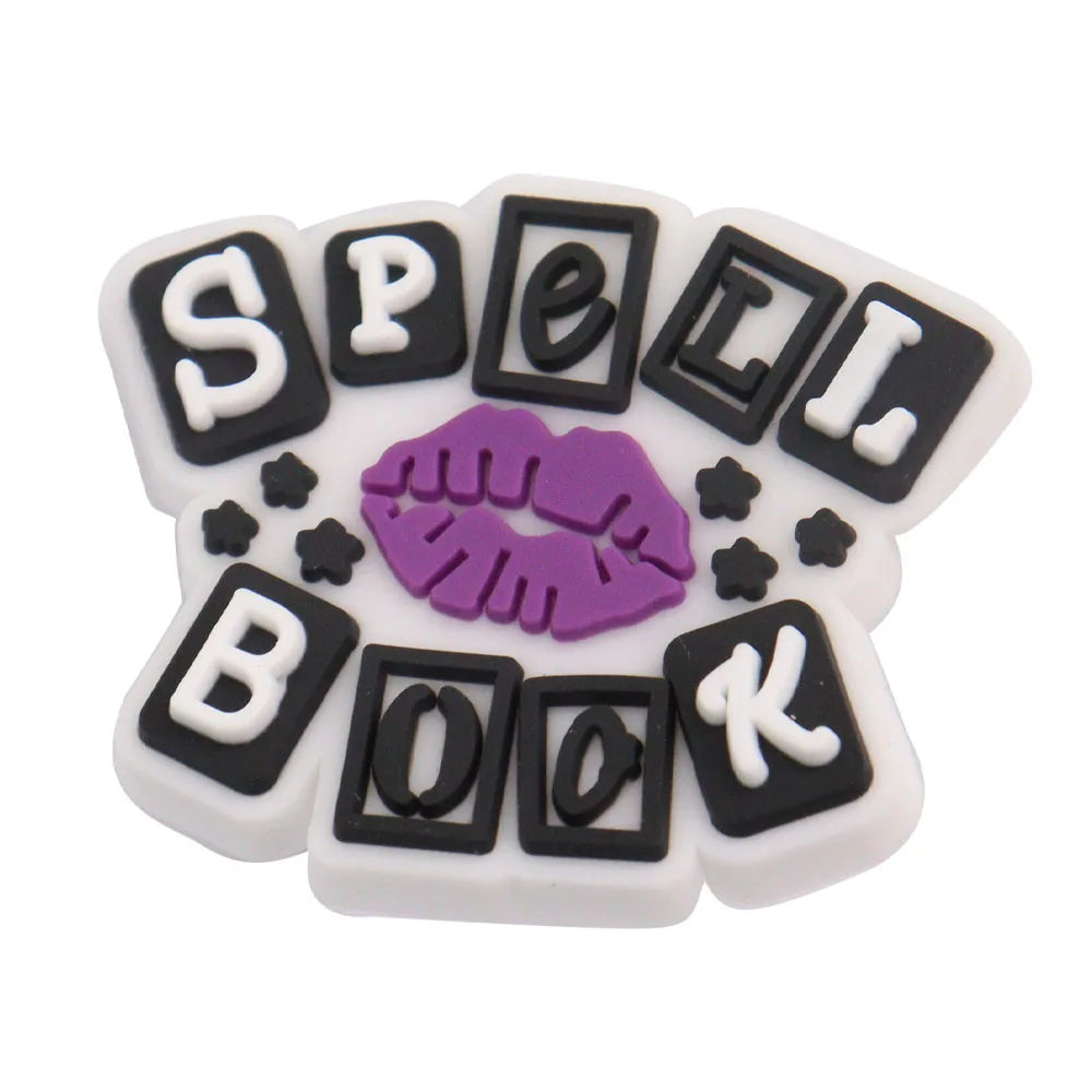 1-35PCS PVC Shoe Charms Limit Dose Not Exist Cool Libra Girls Thank You Love Feminist Buckle Clog Hole Slipper Decoration