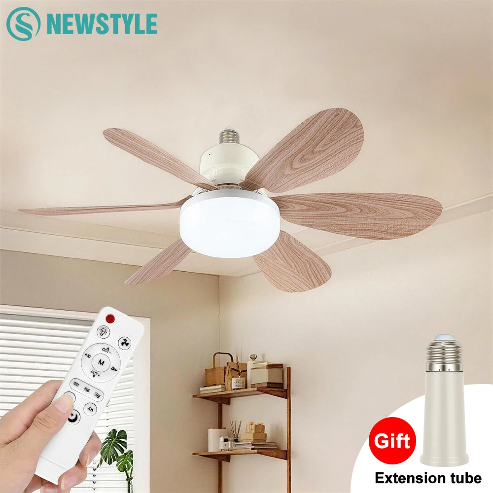 E27 LED Ceiling Fan Light with Remote