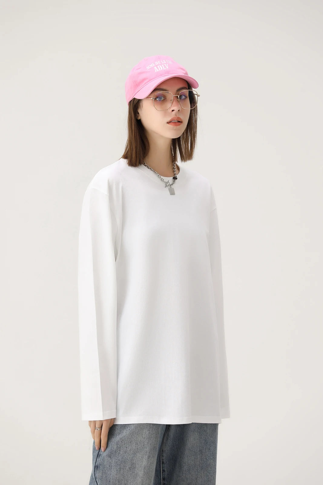 DIY Customize Long Sleeve T-Shirt Fashion T-Shirt Men Women Your Logo/Picture 100% Cotton Oversized Autumn Winter Tops