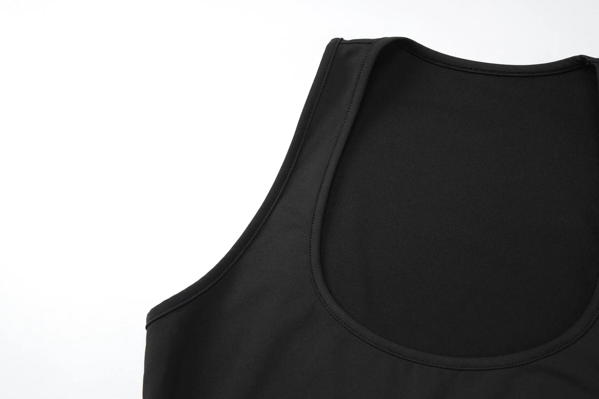 Dulzura Women'S Solid Sexy Casual 2 Piece Skirt Square Collar Tank Top Slim Fit Mini Skirt Matching Set Party Club Street Outfit