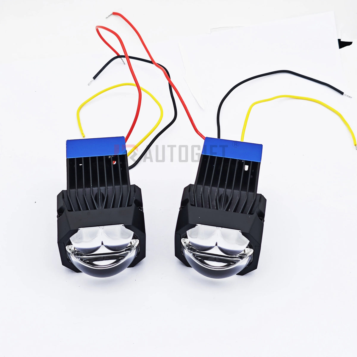 1.5Inch Mini Matrix Headlight Lenses 90W Highlight Dual Laser Led Car Headlight Bulb High Low Beam Bi LED Projector Laser Module
