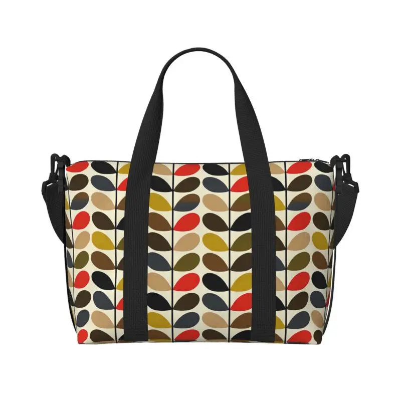 Multi Stem Orla Kiely Folio Travel Duffle Bags Waterproof Weekender Overnight Bag Carry on Shoulder Tote Bags for Sport Gym Yoga