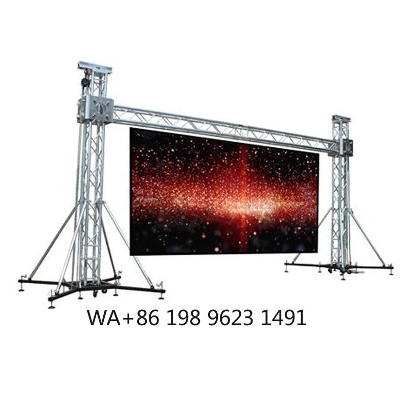 Outdoor Event LED Truss Display Ground Support Video Wall Light Frame Stage Commercial Advertising LED Screen Booth Equipment