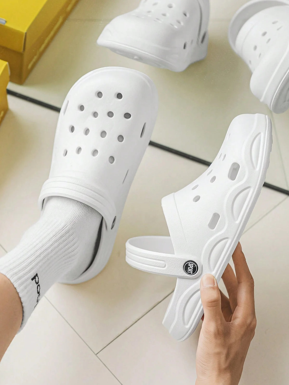 Summer Women's Clogs, Casual and Versatile Garden Shoes, Couple's Environmentally Friendly Eva Slippers, Dual-Use Beach Slippers