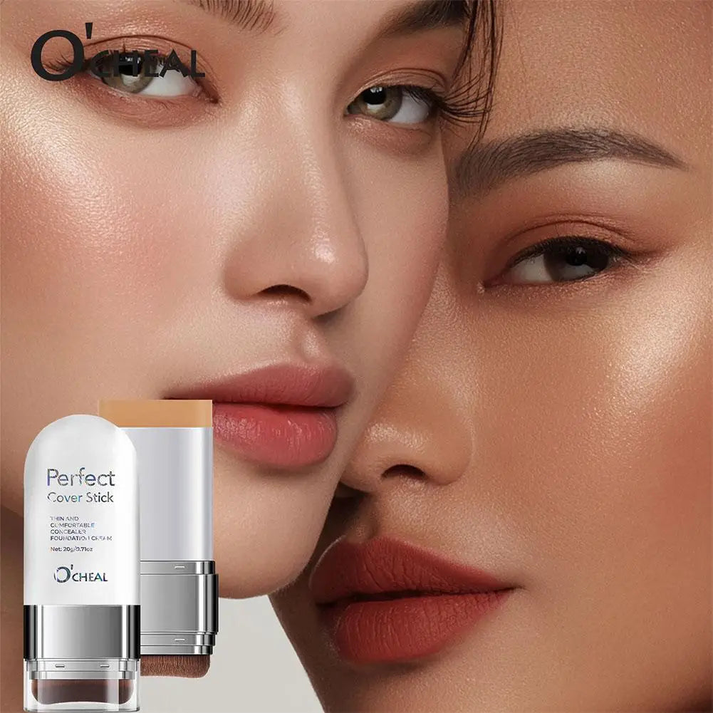Perfect Cover Stick Concealer Foundation Stick, Lightweight Natural Coverage, Smooth Texture Easy Application For Daily Makeup