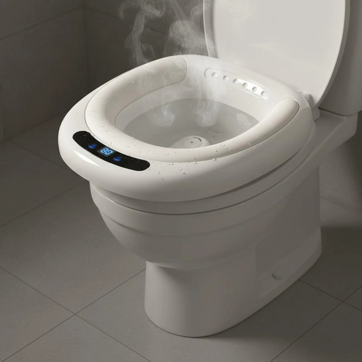 Electric Sitz Bath Basin Automatic Water Spray Toilet Sitz Bath Seat Pregnancy Wash Basin Easy to Use Health Care Item Portable