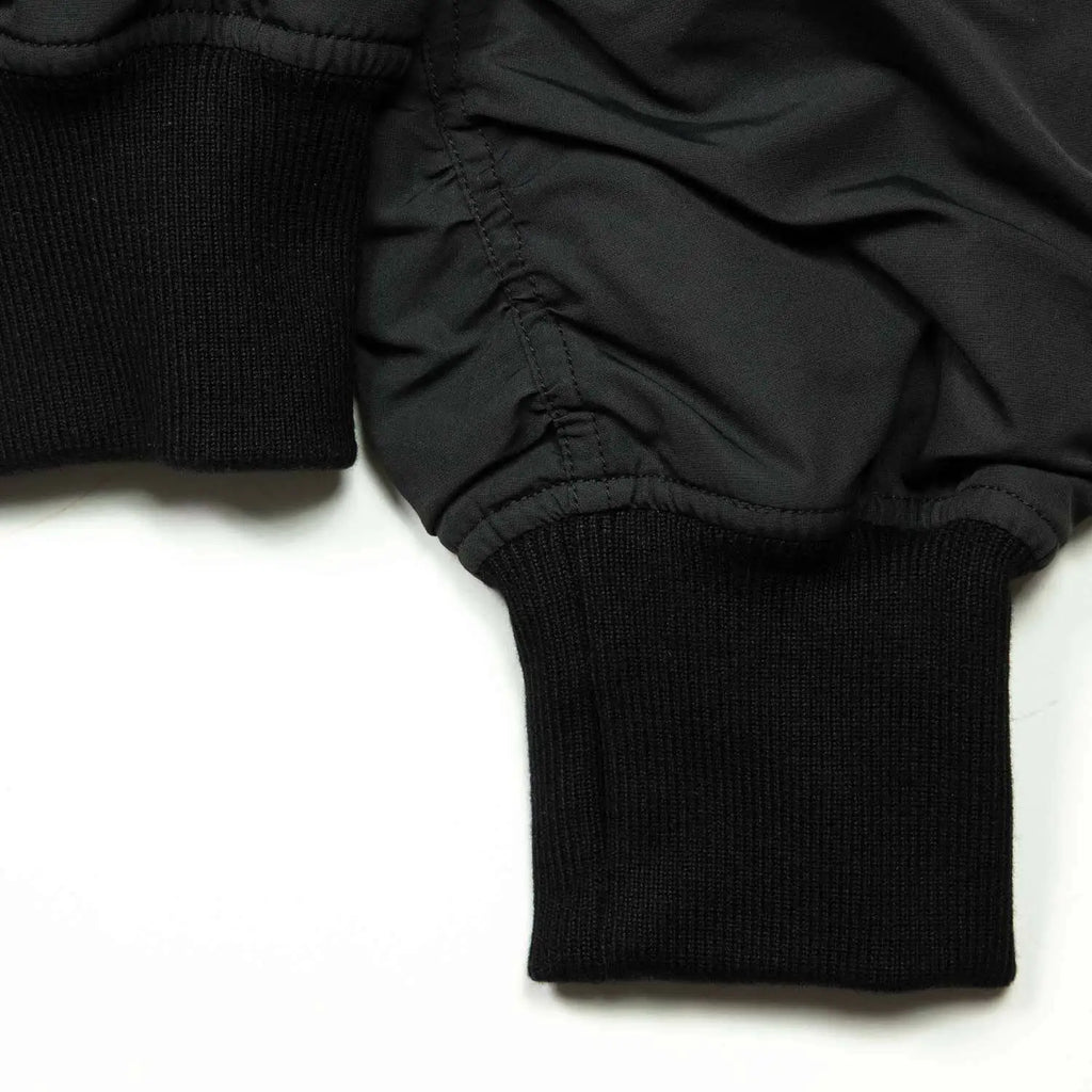 Black Multi-Pocket Bomber Jacket – Short Relaxed Fit