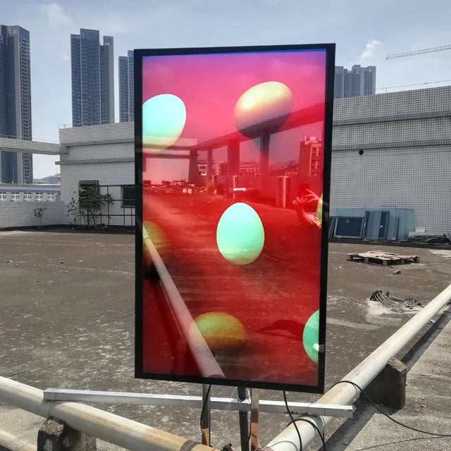 IP67 Waterproof 55 Inch AR LCD Panel Vertical Sunlight Readable 5000Nits Cut UV Advertising CMS Player Digital Signage