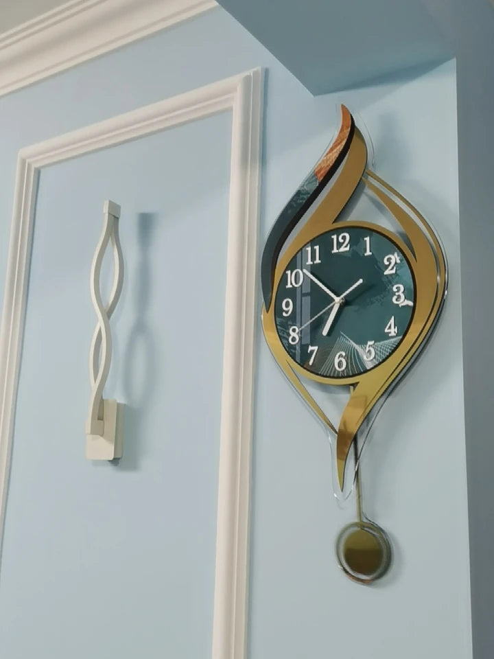 Creative Light Luxury Metal Wall Clocks Living Room Wall Clock Minimalist Modern High-end Wall Watch Nordic New Home Decoration