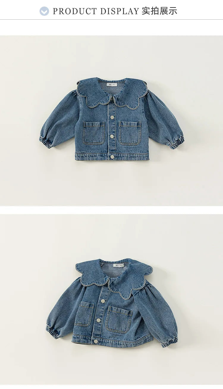 Girl Denim Jacket Kids Clothes for Girl Kids Jackets for Girl Outwear Children Coat Children Top Roupa Infantil Menina Abrigos