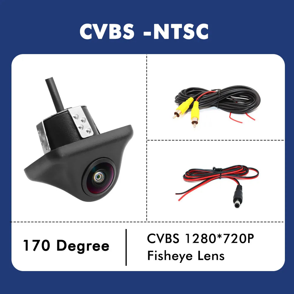 SMARTOUR 180 Degrees 4K 1920x1080P Car Rear View Camera Fisheye Lens AHD NTSC Format HD Night Vision For Car Radio MP5
