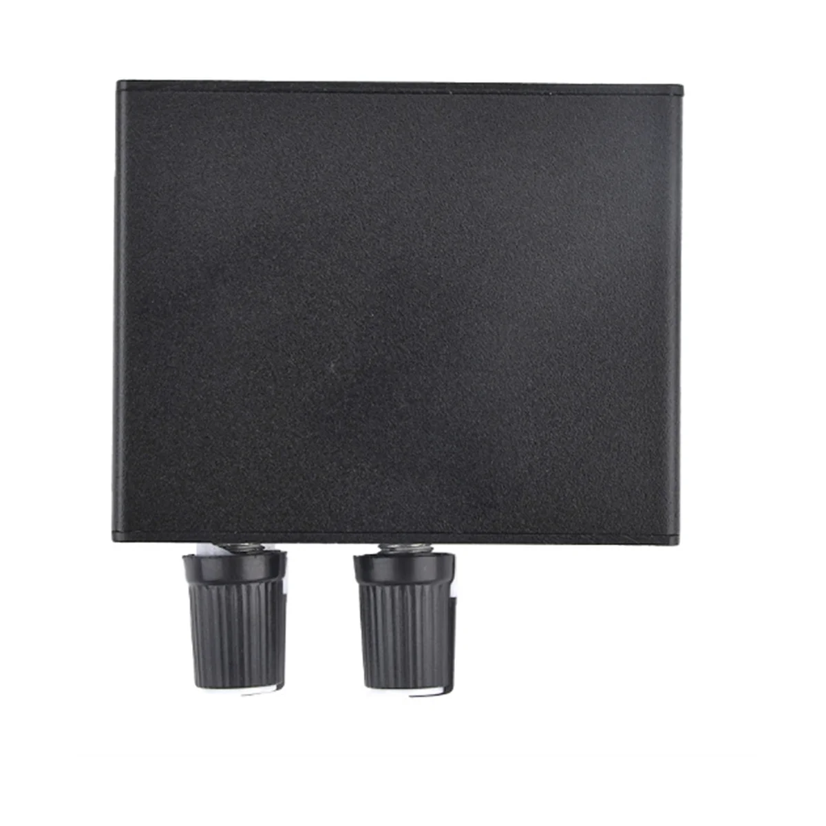 AU-202 2 Input 2 Output Stereo Mixer Audio Distributor for Headphone External Power AMP Volume Alone Control