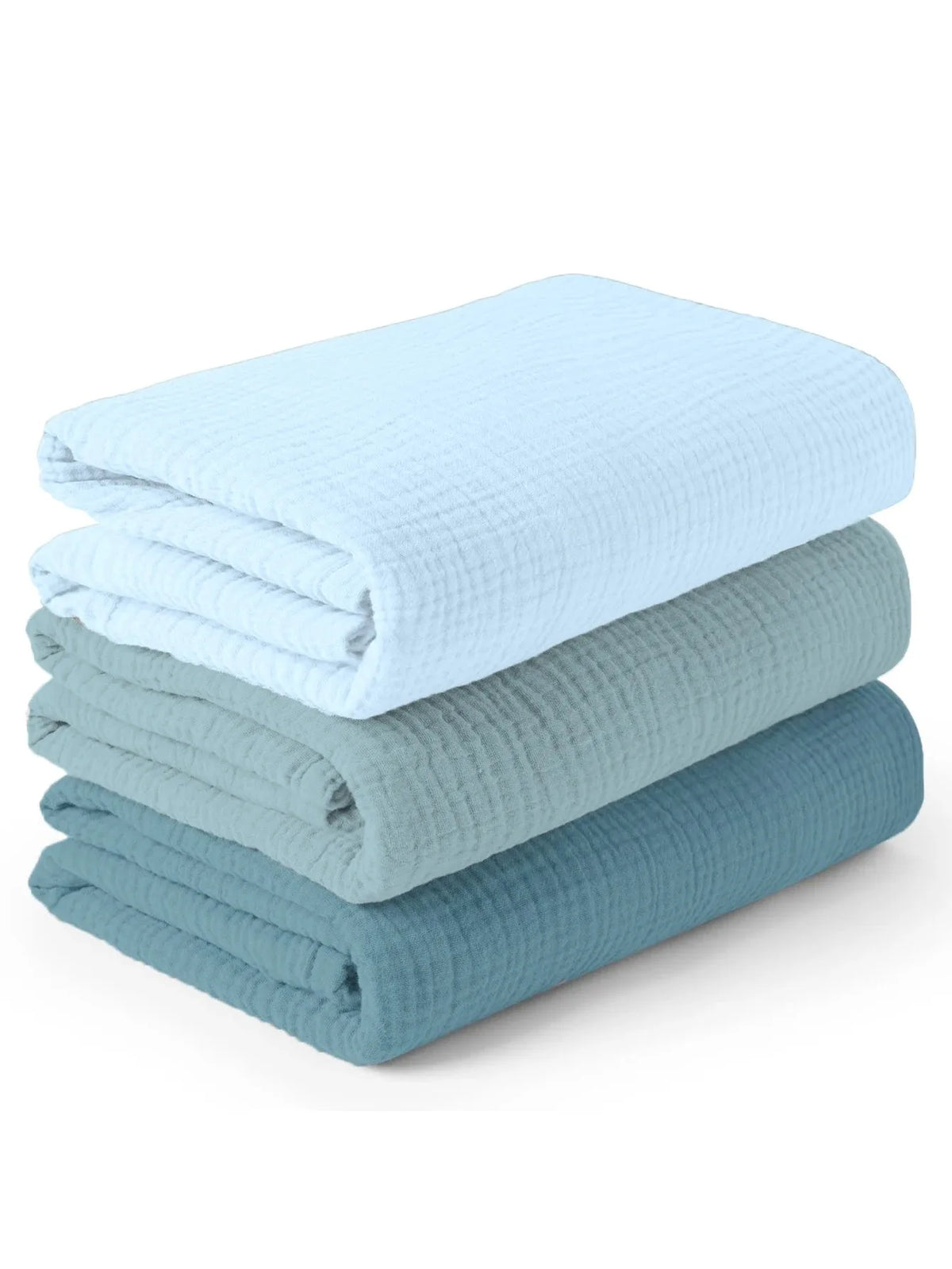 3PCS Muslin Baby Swaddle Blankets Soft Breathable Newborn Swaddle Wrap Baby Receiving Blanket for Boys Girls
