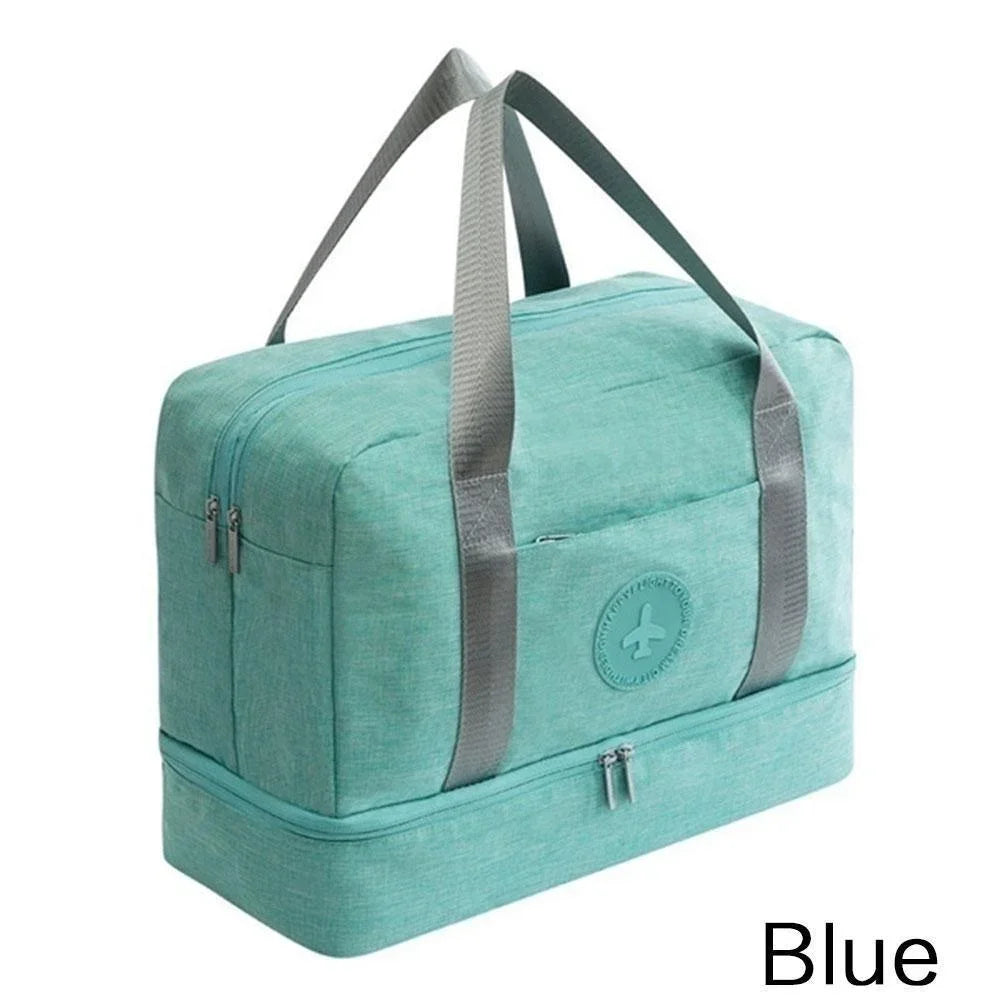 KISMIS Travel Storage Bag Dry and Wet Separation Bag Portable Beach Bag Swimming Fitness Bag Storage Bag