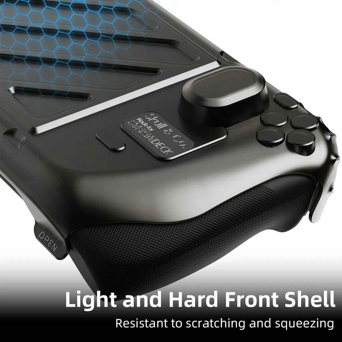 Skull & Co. HardShell Front Cover Bundle GripCase Portable Protective Case StandGrip for Steam Deck LCD/OLED Game Console