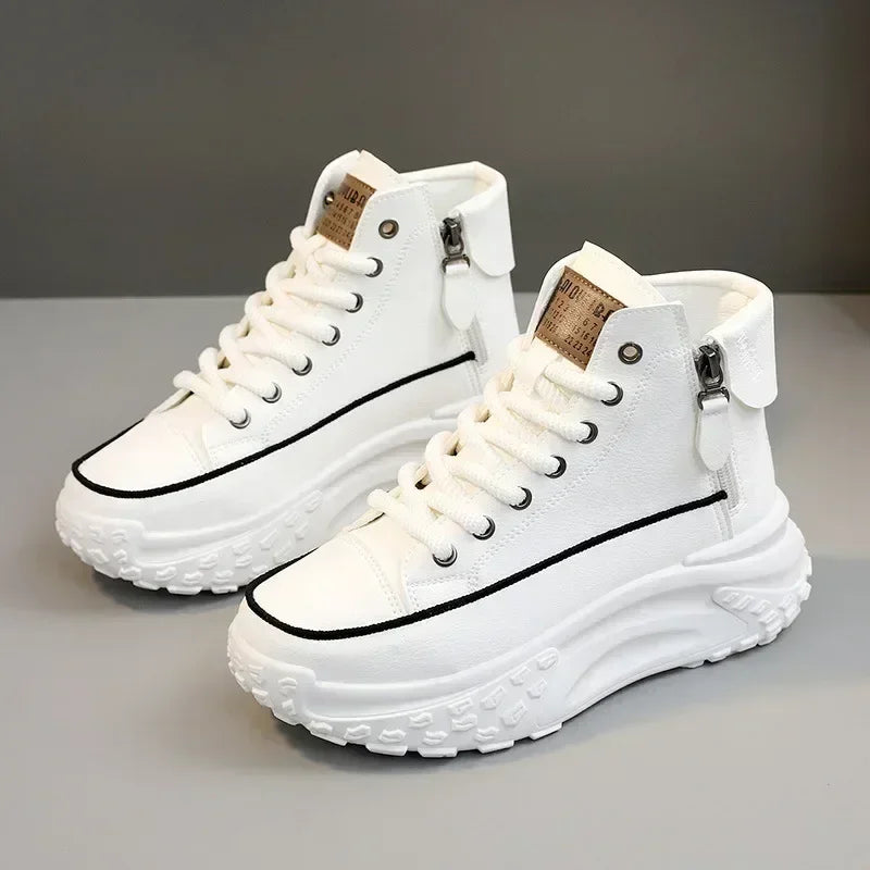 Women's Sneakers Luxury Fashion Womens Boots High-top Platform Casual Shoes New Female Outdoor Running Shoes Winter Women Shoes