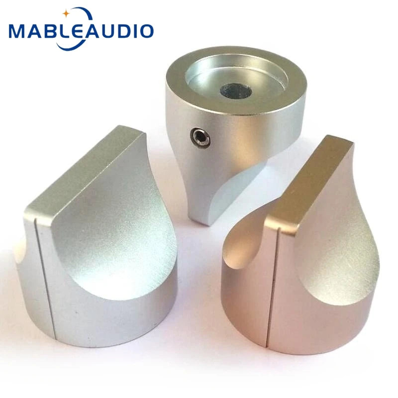 1PCS 28x28mm Solid Pure Aluminum Alloy Knob Volume Potentiometer HIFI Audio Amplifier Tone Knob