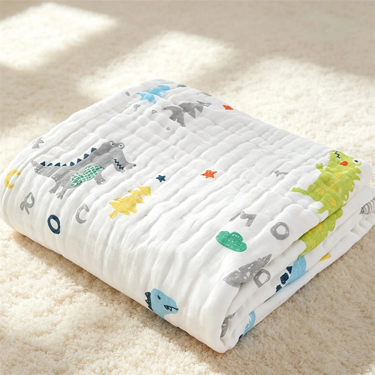Baby Bath Towel Pure Cotton Gauze Absorbent Newborn Blanket Newborn Baby Shower Bag Children's Towel Soft