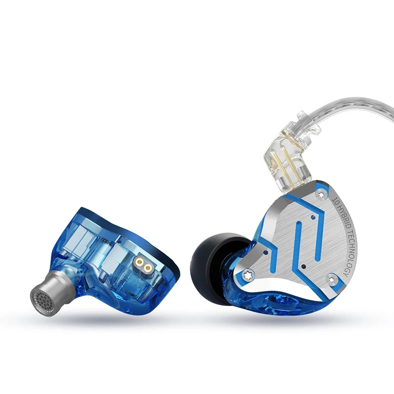 KZ ZS10 Pro 4BA 1DD Hybrid In Ear Metal Earphones10 Drivers HIFI Bass Earbuds Monitor Sport Noise Cancelling Headset ZSX ZAX Z3