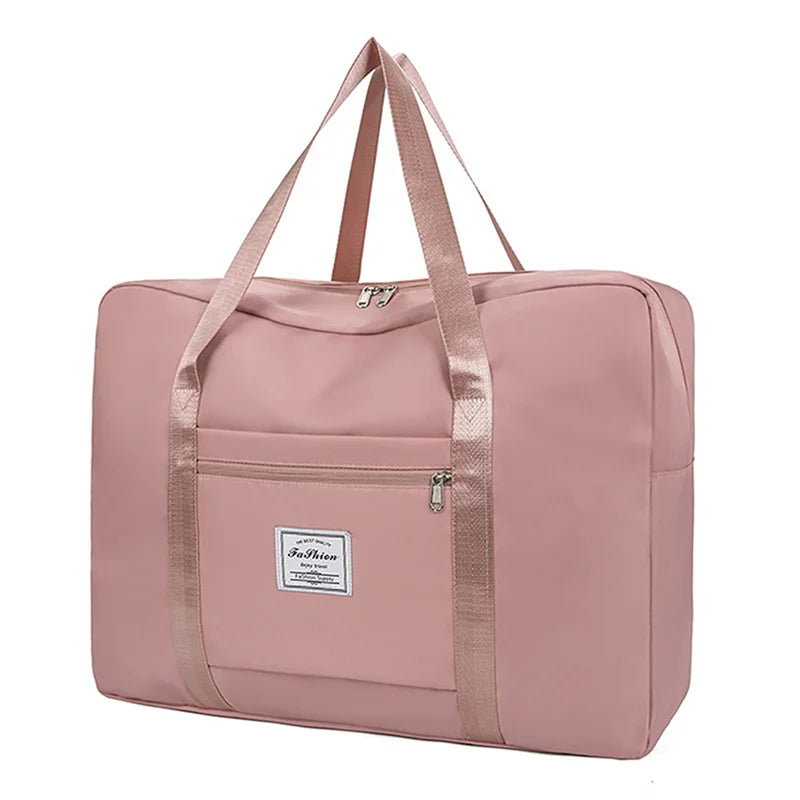 Large Capacity Foldable Travel Bag Waterproof Duffel Bag Lightweight Luggage Tote Handbag Gym Yoga Storage Shoulder Bag For Wome
