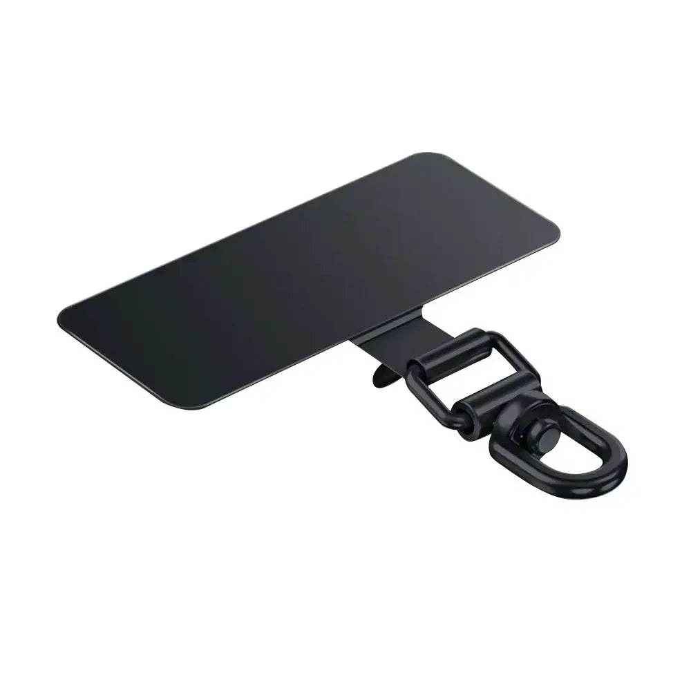 Ultra-thin Phone Lanyard Clip Patch 360° Rotatable Stainless Steel Phone Case Hanging Rope Anti-fall Snap Strap Case Clip