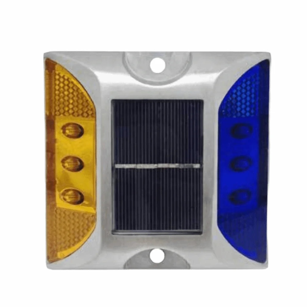 Solar Powered Solar Road Stud Light Outdoor Lighting Durable LED Ground Light Flashing Double Side Traffic Marker Light