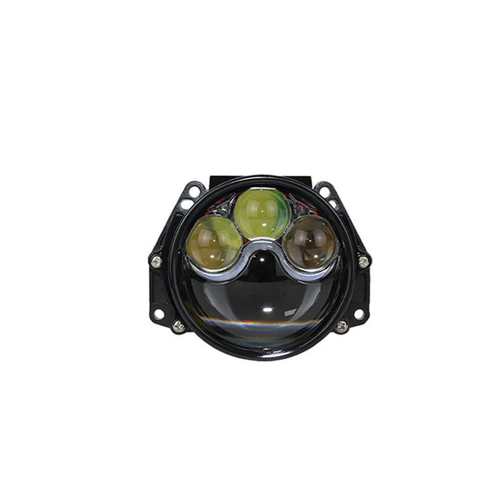 3Inch Bi LED laser projector headlight Bulb H4 9005 9006 H7 Led Lens Light Car Lenticular Optics For Hella 3R Fan Canbus Lamp