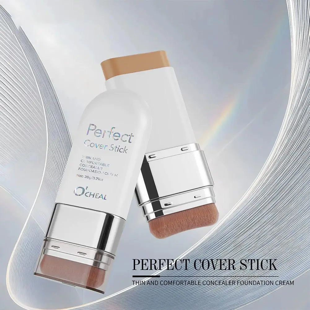 Perfect Cover Stick Concealer Foundation Stick, Lightweight Natural Coverage, Smooth Texture Easy Application For Daily Makeup