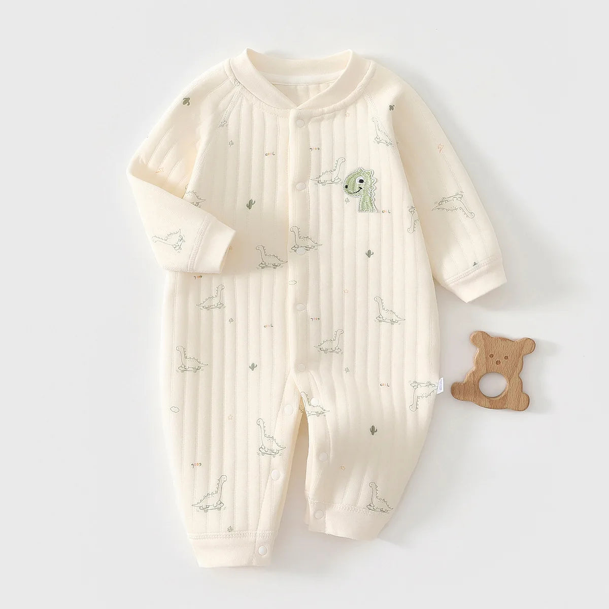 AYNIGIELL Autumn and Winter Newborn Jumpsuit, High-quality Pure Cotton Baby Girl Clothing 0-18 Month Baby Boy Outdoor Wear