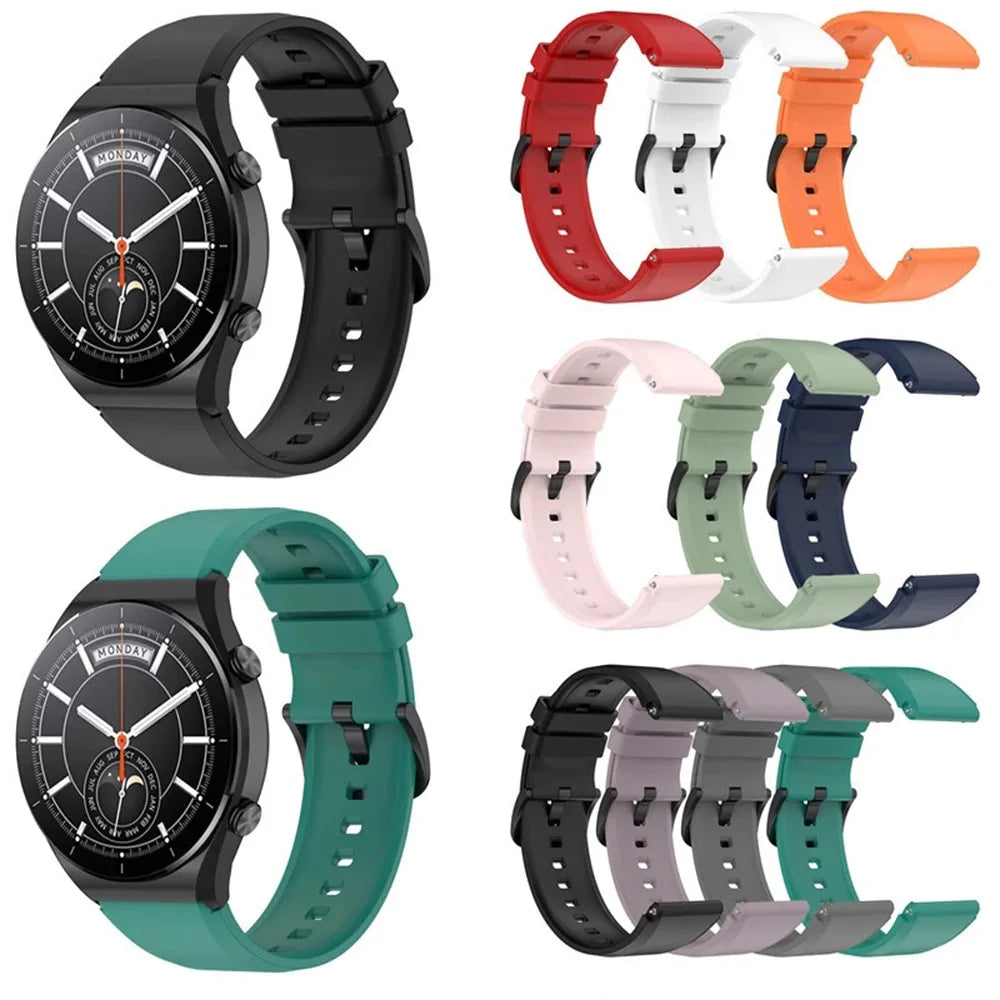 22mm Silicone Strap For Xiaomi Watch S1/S1 Active Replacement Watch Band for Xiaomi Watch S4 S3 S2