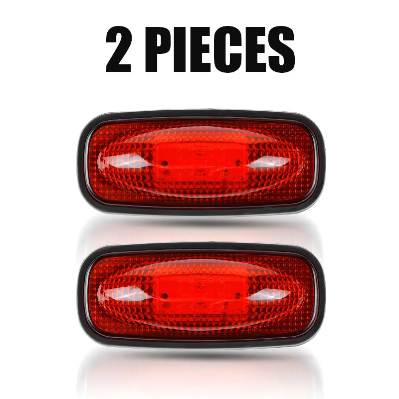 3led Truck Side Marker Light Adhesive Tape Turn Signal Lamp Rear Light Warning Stop Lamp Car Truck Trailer Tractor Lorry 12V 24V