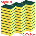 Magic Cleaning Sponge, Double-Sided Highly Absorbent, Rust & Grease Remover, Kitchen Scrub Brush, Pot Cleaner Tool