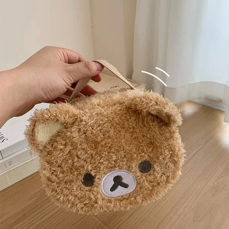 Plush Cosmetic Bag Women Makeup Case Jewelry Storage Pouch Cute Girl Organizer Handbag Gift