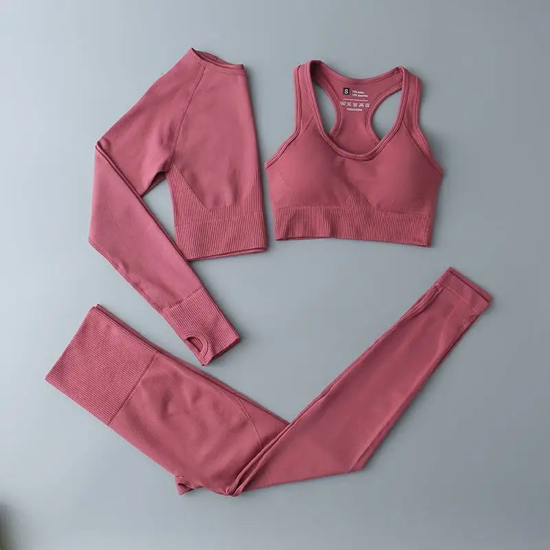 Seamless Legging Fitness Suit Women Sport Outfits Butt-lifting Yoga Pants Running Gym Clothing Comfortable Workout Clothes Solid