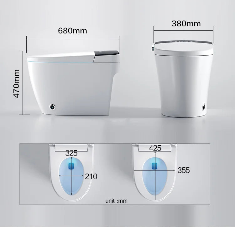 Matte Black Bidet Floor Smart Toilet S Trap Toilets With Bidet Ceramic Wc