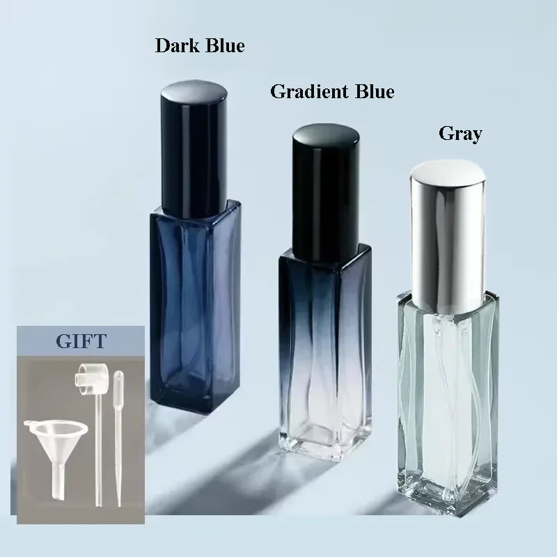3PCS 5ML 10ML Mini Perfume Spray Bottles Glass Refillable Bottle Portable Travel Oil Liquid Cosmetic Container Perfume Atomizer