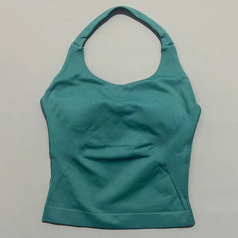 Women's Halter-Neck Sports Tank Top