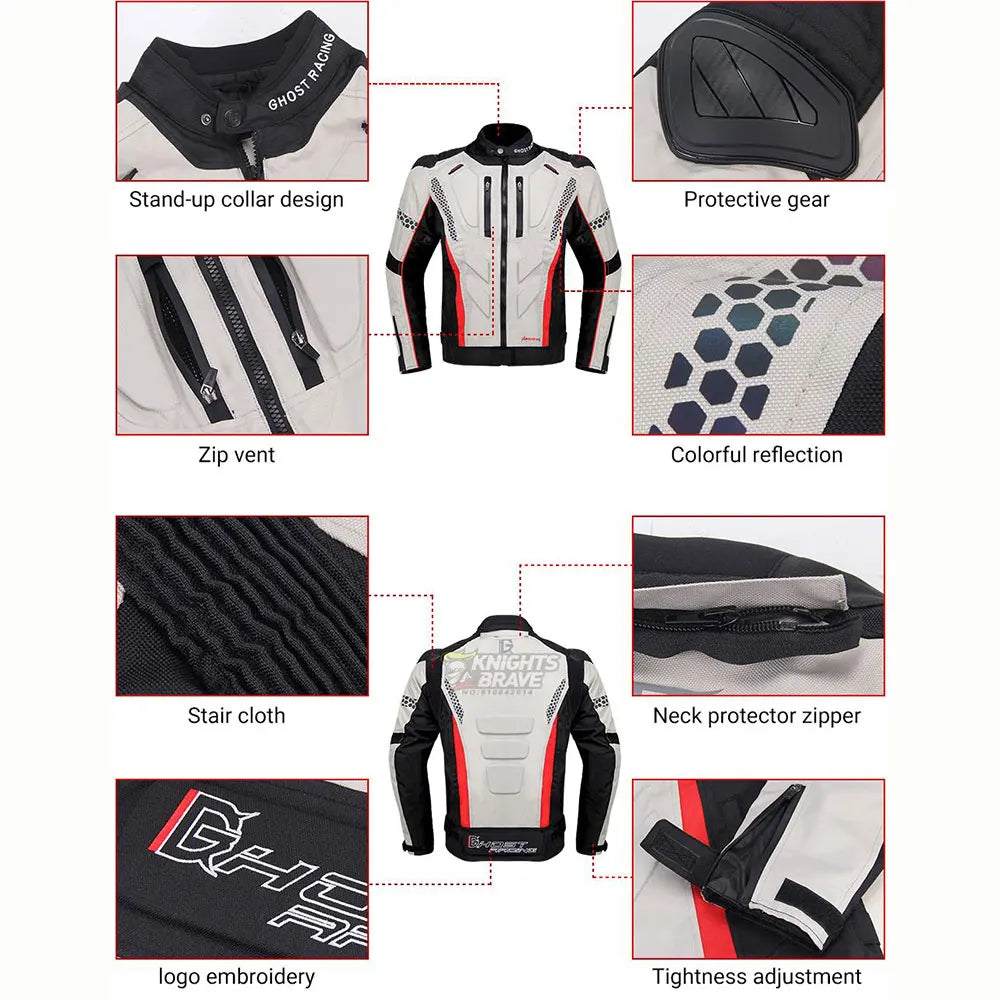 Waterproof Motorcycle Jacket Men Blouson Moto Autumn Winter Cold-proof Motocross Motorbike Riding Clothing Motorcycle Equipment