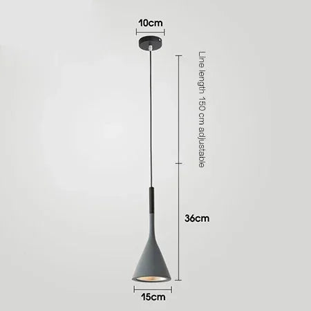 Nordic Personalized Colored LED Small Chandelier Bedroom Restaurant Kitchen Dining Desk Pendant Lamp Art Lighting Decor Fixture