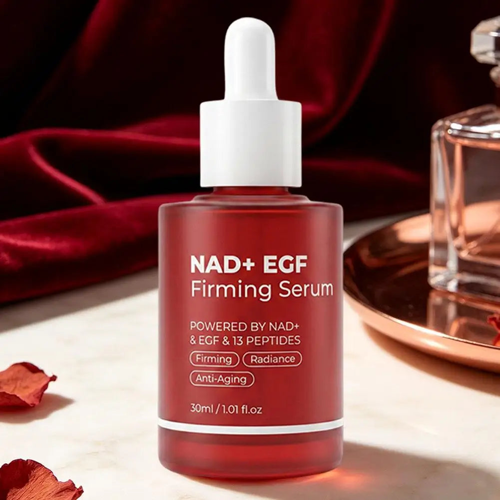 NAD+ EGF Firming Serum Anti Aging Serum 13 Peptides Reduce Fine Lines Improve Sagging Dull Skin Brightening Facial Essence