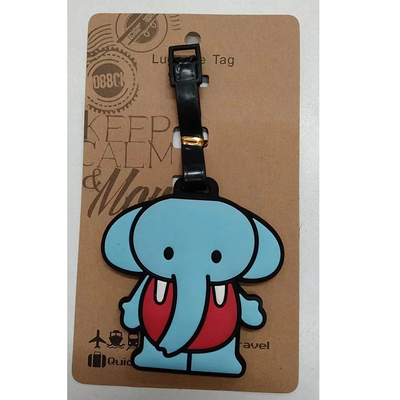 Macaron Colored Cat Paw Luggage Tag Check-in Anti Loss Ornament, Containing Various Types of Luggage Tags