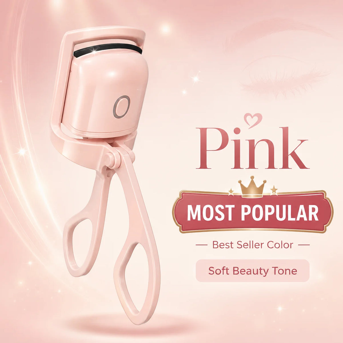 Rechargeable Eyelash Curler For Women Electric Heated Lash Curler Portable Eyelash Styling Makeup Tool