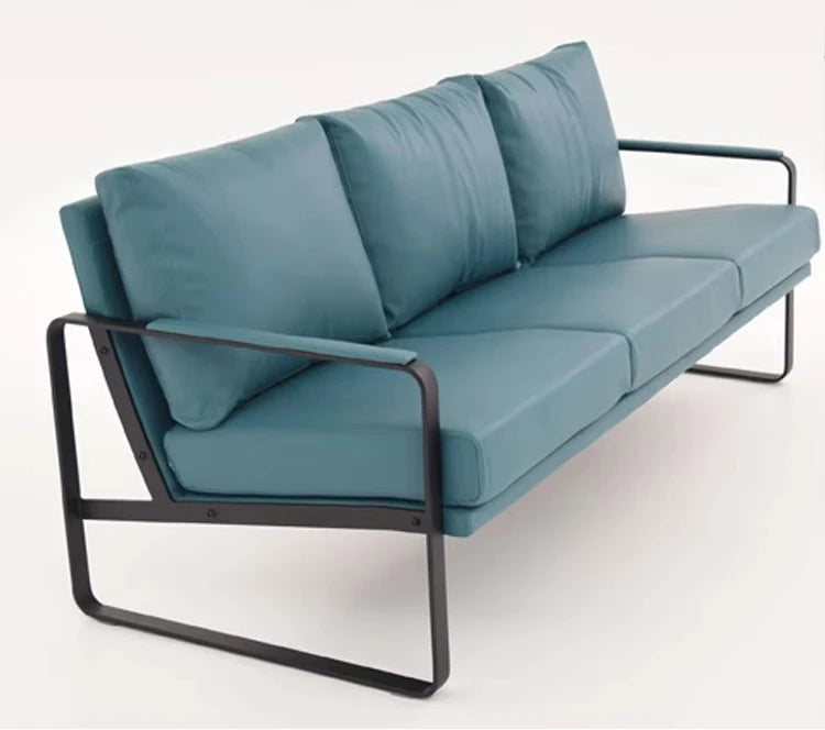 Modern Leather Sofa – Knock-Down Design