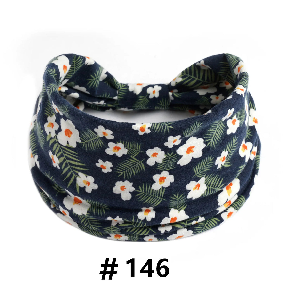Boho Headbands for Women Cotton Wide Head Bands Stretch Hairband Non Slip Workout Yoga Running Turban Headwrap Hair Accessories