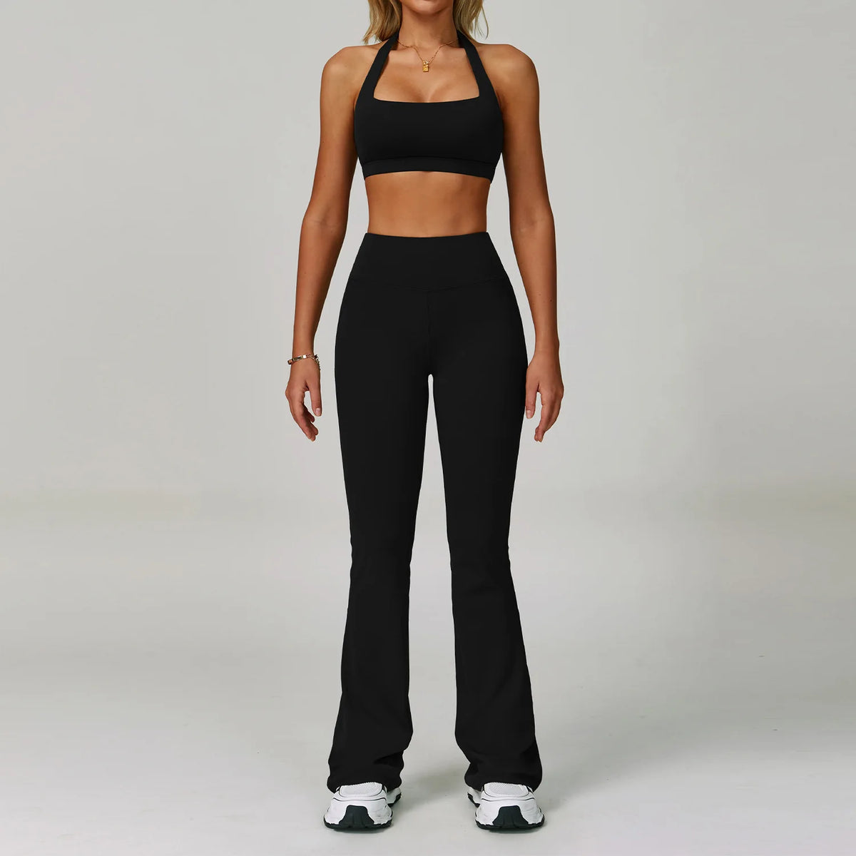 Yoga Set Women's Sportswear Yoga Suit Sports Top High Waist Leggings Two Piece Workout Clothes Fitness Gym Sets Athletic Wear