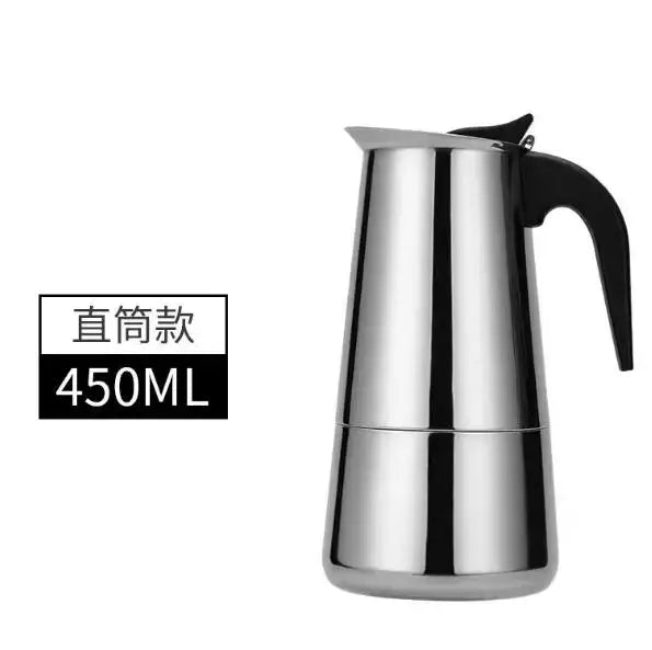 KNCOKAR 1/2/3/6/9/12/14cup Stovetop Moka Coffee Maker Italian Top Moka Espresso Cafetera Expresso Percolator Cafe Coffee Pot