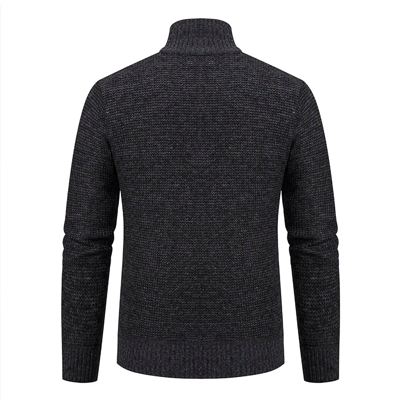 Autumn Winter Sweater Men's Loose Cardigan 2023 New Cold Cold High Neck Jumpers Patchworked Windbreaker Causal Jackets