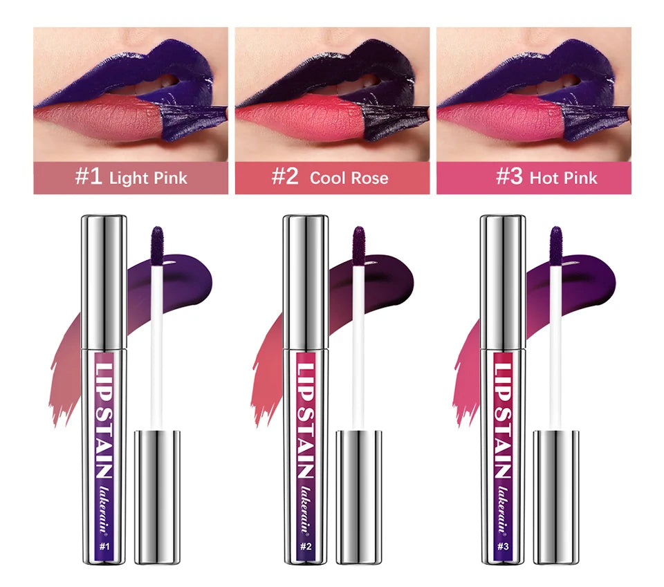 Lakerain Peel-off Lip Gloss Matte Natural Mist Lip Tinted Waterproof Long Lasting Lipstick Makeup Tear Contour Stain Cosmetics